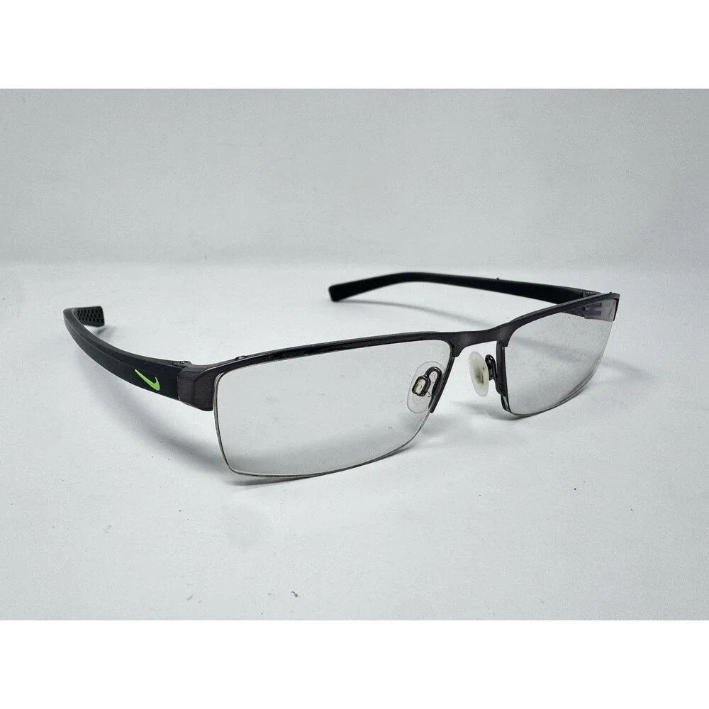 Nike 8097 068 Gunmetal Black Eyeglass Frames 55-17-140 Authentic